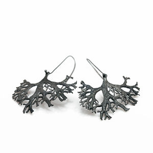 The tree earrings - oxidized Silver