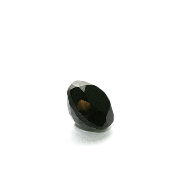 The cone ring - Oxidized Silver with black Agate