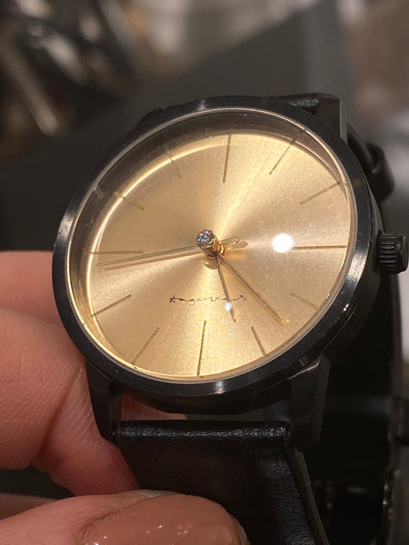 Hagerskans Watches - Mini - Black Leather & Gold